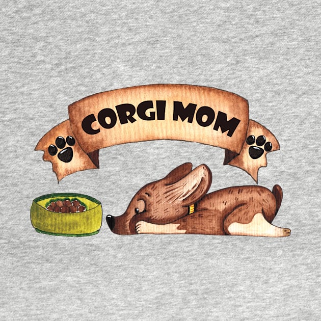 vintage Corgi Mom for Dog Lover by XOZ